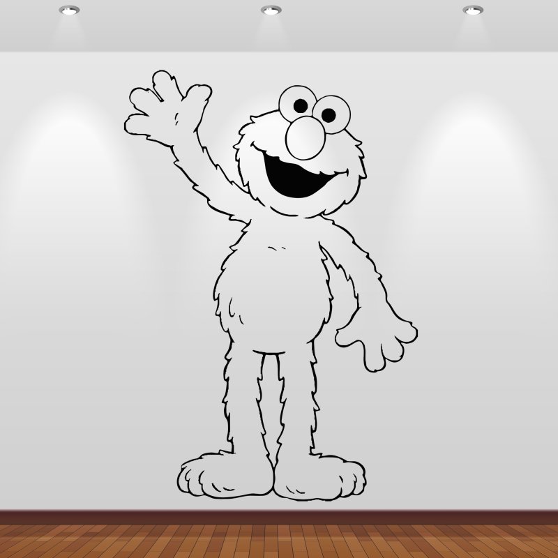 Preview: Wandsticker 46173 Elmo Sesamstraße